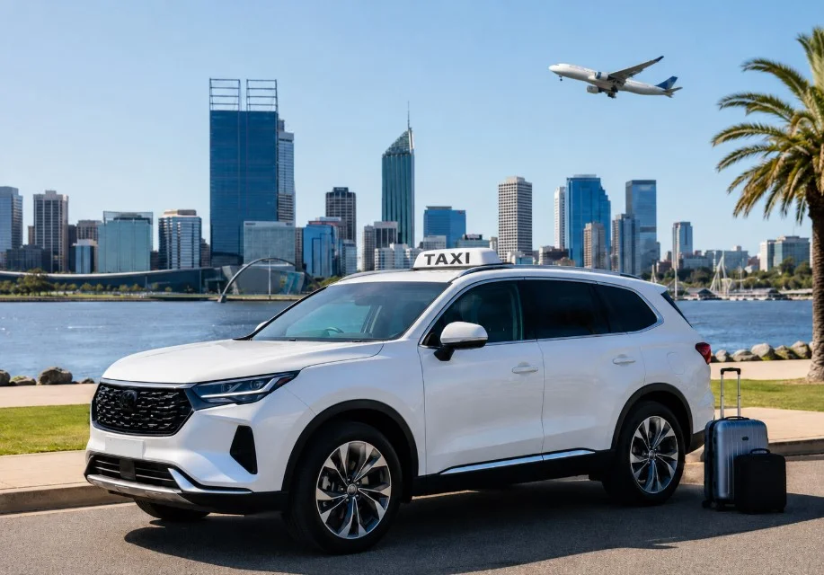 Private Perth CBD to Perth Airport SUV taxi transfer